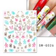 thumbnail image 1 of Pegatinas de copos de nieve para manicura, láminas de decoración navideña, láser bronceado, oro rosa, diseño de uñas, deslizador de Año Nuevo, 2022, 1 of 4