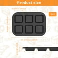 thumbnail image 2 of Sutowe 2/4Pcs Muffin Baking Pan Non Stick Carbon Steel Cupcake Pan 6 Cavity Square Cupcake Brownies Plates for Baking Kitchen, 2 of 8