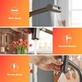 thumbnail image 3 of SUNRINX Smart Kitchen Faucet, Touchless Motion Sensor Sink Faucet with 3 Spray Modes, Gun Ash, 3 of 9