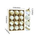 thumbnail image 3 of Juego de Doce Bolas Navideñas Flocadas de 8 Cm para Colgar, de Plástico Brillante, para Árbol de Navidad., 3 of 7