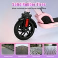 thumbnail image 6 of SANOPY Electric Scooter for Kids Ages 6-14, Adjustable Speed & Height, Colorful Lights, LED Display, 150W Motor, up to 10 mph, 80 Mins Ride Time, Pink, 6 of 10