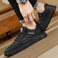 thumbnail image 5 of AUDeals Men Women Height Increasing Leather Sneakers Platform Low Top Chunky Lace Up Walking and Tennis Shoes, 5 of 6