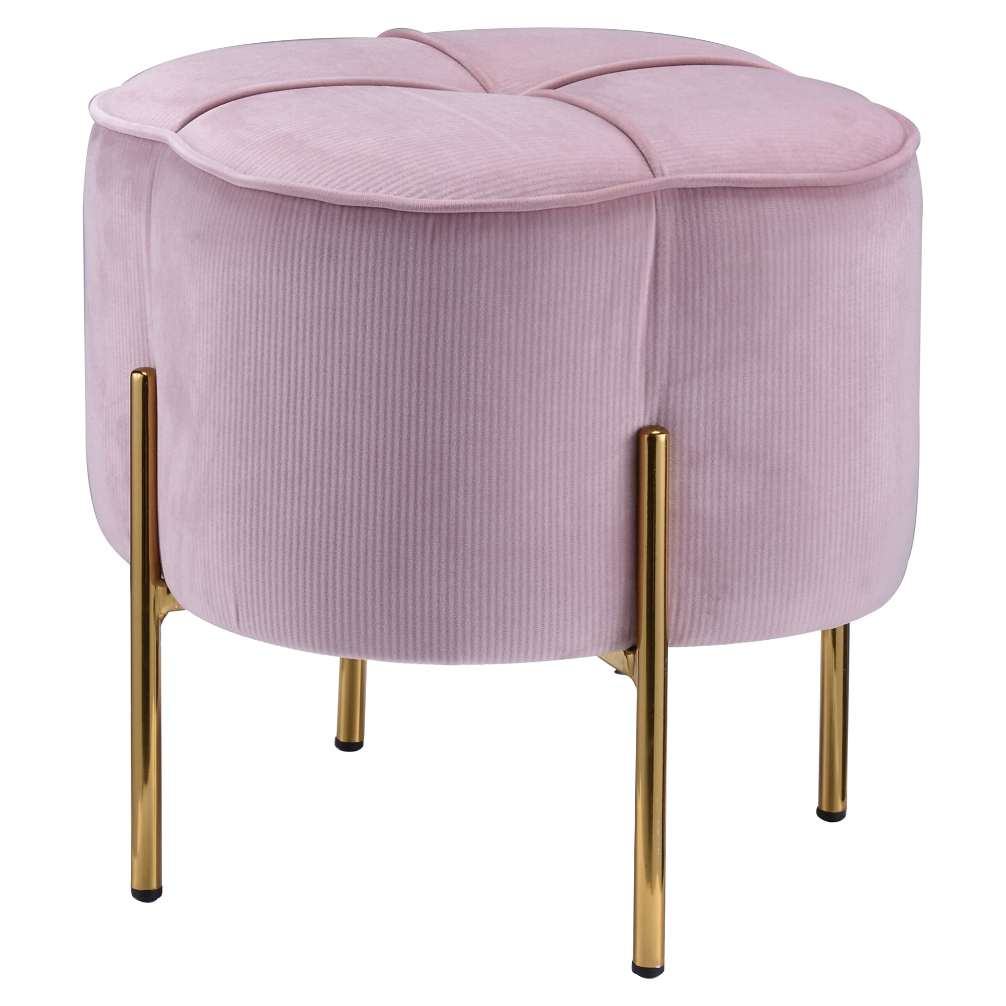 ACME Bergia Ottoman in Blush Pink