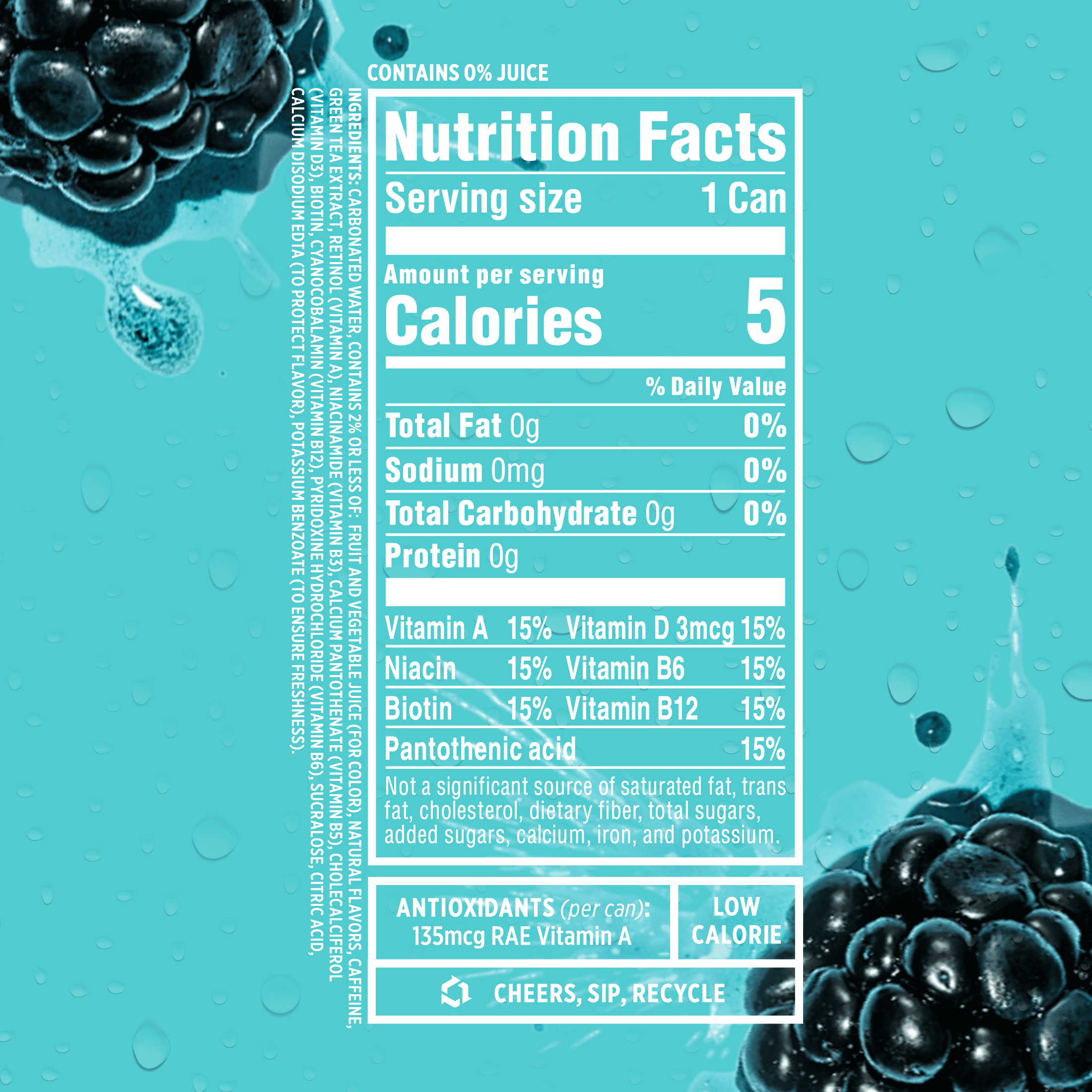 Sparkling ICE - Brandclub - Sparkling Ice Plus Caffeine 4PK Blue
