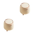thumbnail image 1 of Cateissary Bote de basura de escritorio de colores frescos y simples para cubo de oficina, cubo de , línea , baño, leche dorada Oro de leche 2Conjunto, 1 of 6