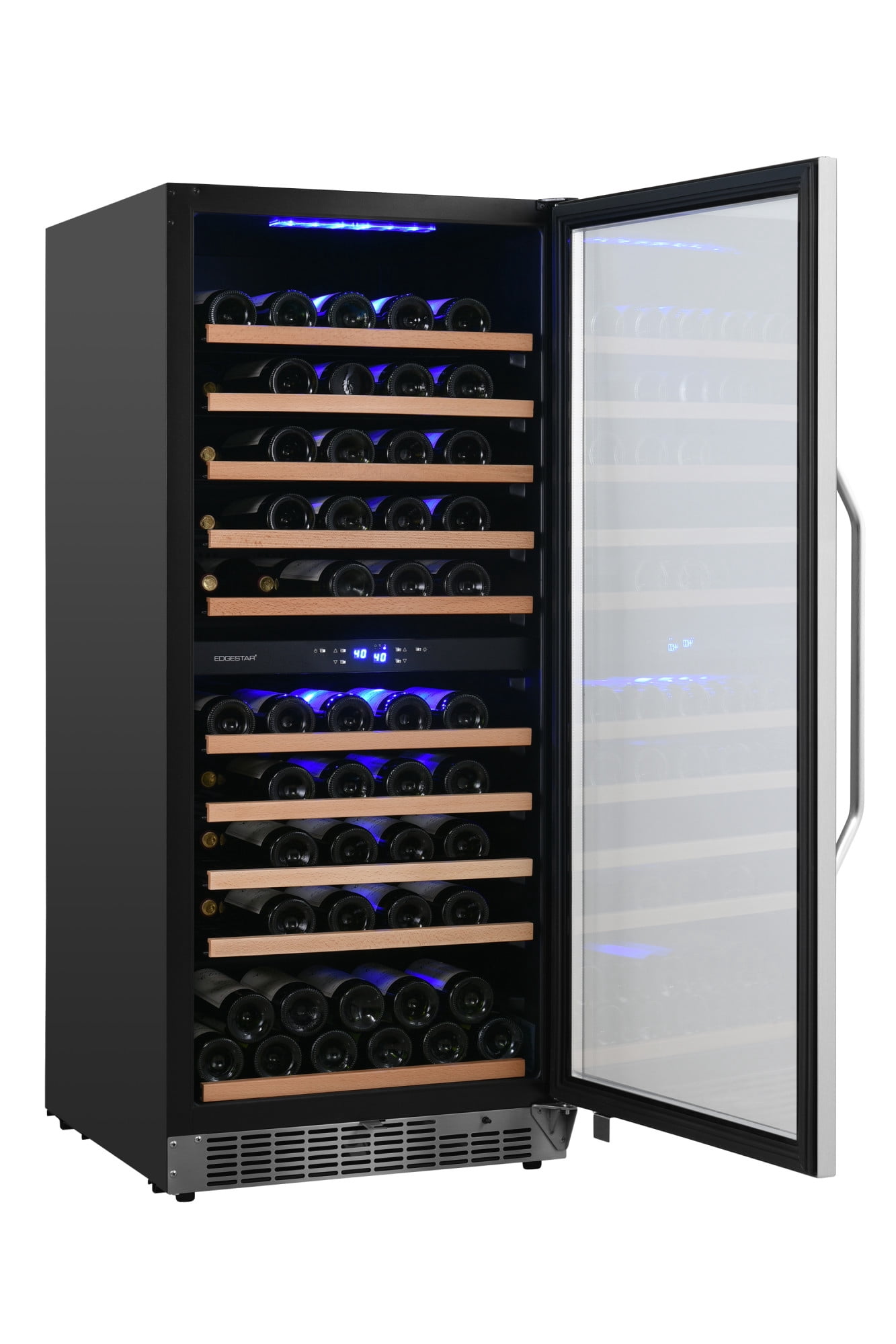 Edgestar Cwr1102dzdual 48" Wide 202 Bottle Capacity Built-In Or Free Standing Wine Cooler
