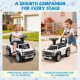 thumbnail image 6 of iYofe Toddler Ride On Car 1-3, Licensed Ford Bronco Raptor Foot to Floor Kids Car with Music & Horn, First Ride On Toy, Pink, 6 of 7