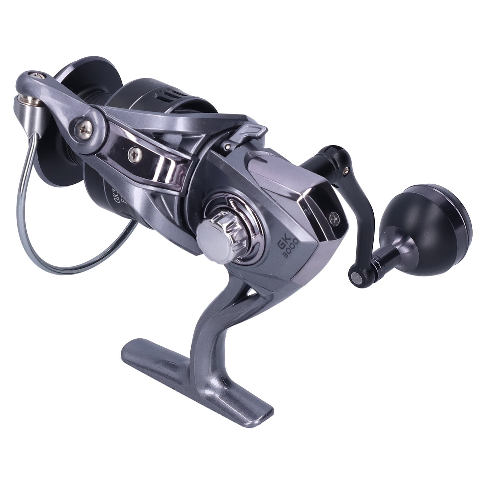 BIMZUC 13+1 Bearing Spinning Reel 5.2:1 Gear Ratio Foldable Arm Fishing Wheel for Freshwater and Saltwater Ambidextrous Use (5.51 inches / 14 cm Size 3000)