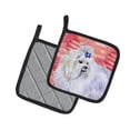 thumbnail image 2 of Caroline's Treasures Maltese Love Pair of Pot Holders, 2 of 2