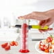thumbnail image 5 of 1 juego de 2 cortadores de ensalada, pizza, frutas y tomates cherry (transparentes), 5 of 6