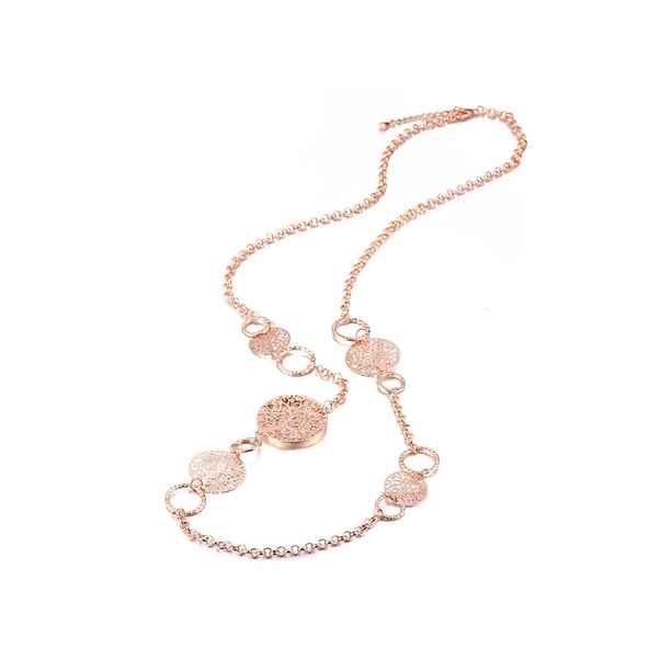 Qarigey Colgante Suéter Collar Collares brillantes Moda Joyería delicada Vestirse Discoteca Fiesta Trabajo diario Ropa, zapatos y accesorios Miscelánea Oro rosa Qarigey AP015215-01