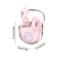 thumbnail image 4 of Sentmoon Écouteurs Bluetooth Écouteurs Sans Fil Bluetooth Étui de Chargement Transparent Oreille Sport Écouteurs Bluetooth, 4 of 8