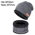 thumbnail image 2 of Conjunto de gorro y bufanda de invierno cálidos y guantes, gorro grueso y suave, gorro de punto con forma de calavera, gorro cálido para el cuello para hombres y mujeres, 2 of 6