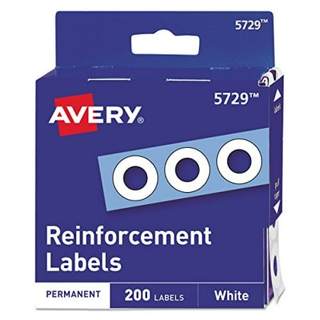 Avery Hole Reinforcements - Avery 05729 Dispenser Pack Hole Reinforcements, 1/4