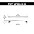 thumbnail image 5 of Hickory Hardware American Diner Collection Appliance Pull, 12" C/C - Satin Nickel, 5 of 6