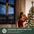 thumbnail image 2 of Fraser Hill Farm 30” LED Snowflake Light Decoration in Warm White for Indoor & Outdoor, FFCHLED030-STR0-WT, 2 of 9