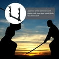 thumbnail image 2 of Niceauty Sword Holders Display Rack Wood Black 1Pcs, 2 of 8