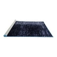 thumbnail image 2 of Ahgly Company Machine Washable Indoor Square Abstract Blue Modern Area Rugs, 8' Square, 2 of 4