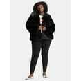 thumbnail image 2 of Time and Tru Women's Long Faux Fur Jacket, Sizes XS-3X, 2 of 5