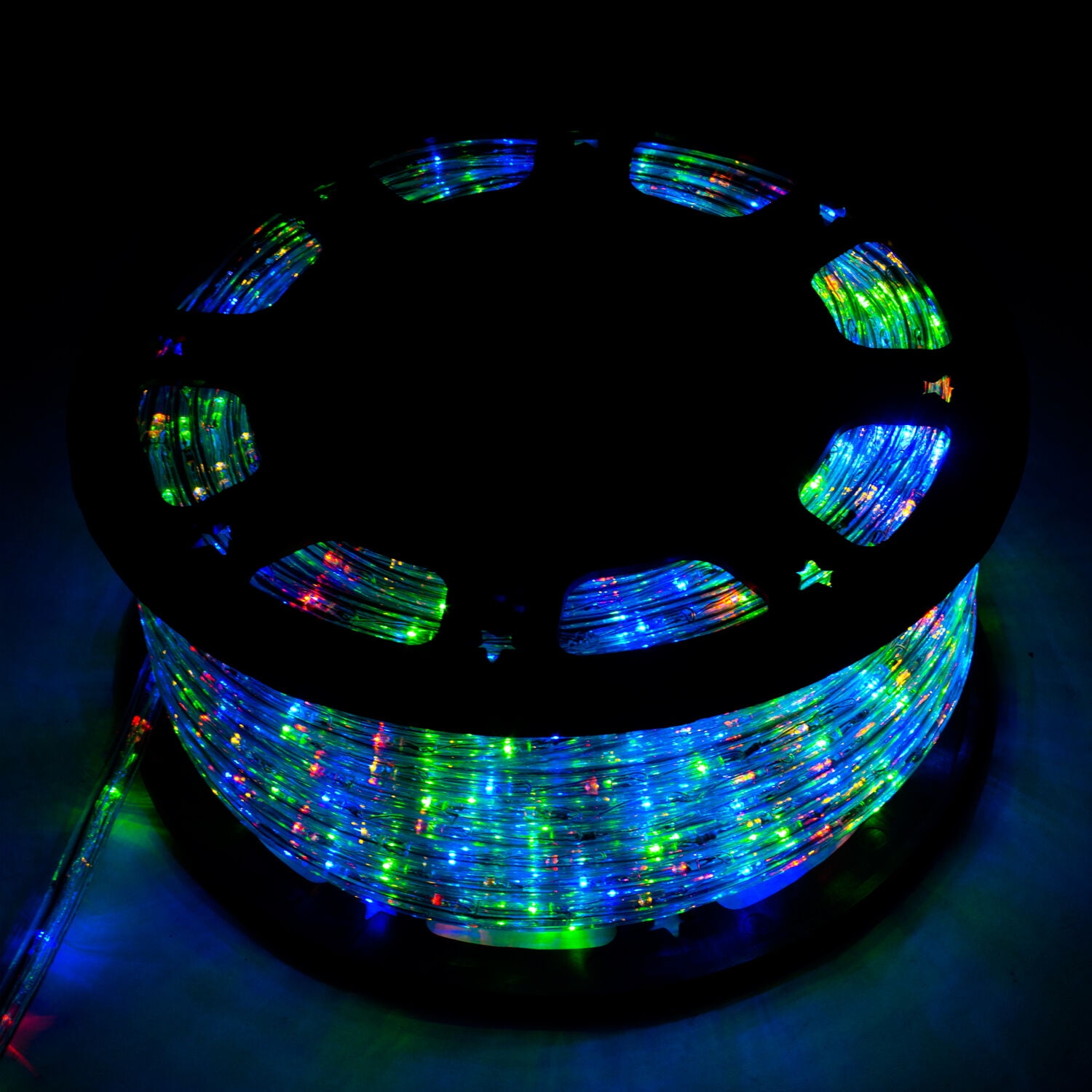 Walcut 150Ft 2 Wire LED Rope Lights, RGB Lights with Clear PVC Jacket