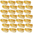 thumbnail image 5 of 100 mini lingotes dorados para manualidades, mini casas, decoraciones, pequeños adornos de lingotes dorados., 5 of 5