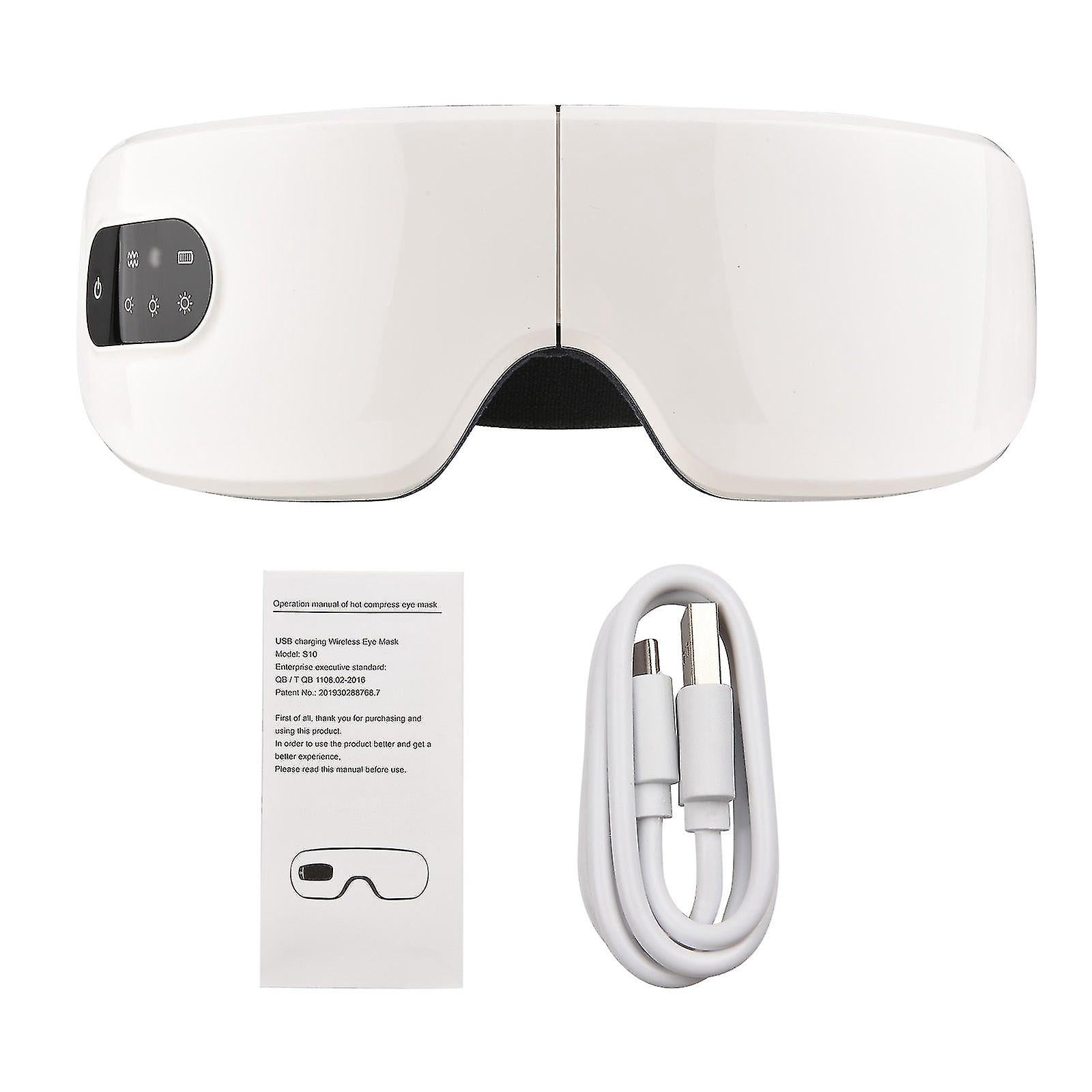 Music eye mask heated eye covers sleeping foldable travel sleeping mask built-in speakers timer adjustable head strap eye mask