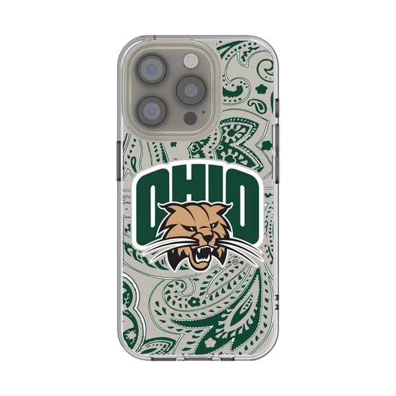 Ohio Bobcats iPhone Paisley Design Clear Case