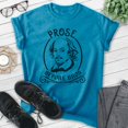 thumbnail image 2 of Prose Before Bros Shakespeare Shirt, Unisex Women's Men's Shirt, Literature Shirt, English Shirt, Heather Blue, X-Large, 2 of 6