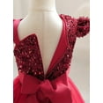 thumbnail image 6 of Toddler Girls Pageant Party Sequin Dress Ruffle Wedding Ball Gown, 6 of 7