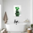 thumbnail image 4 of ZHONGYUTONG Zen Wall Art Stones Picture Orchid Canvas Painting Purple Zen Water Prints Spa Bathroom Decor Meditation Yoga Room Office Home Framed (12.00" x 18.00"), 4 of 4