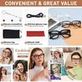 thumbnail image 6 of OCCI CHIARI 2.0 Black Oversized Reading Glasses Womens retro Square large Readers (Black, 200), 6 of 8