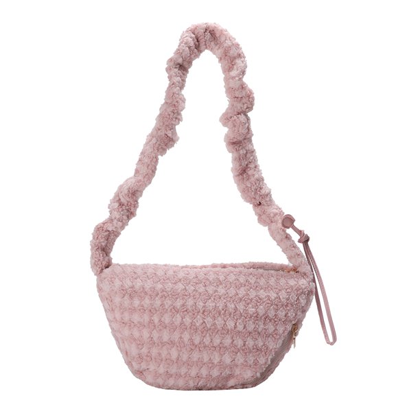 Bolso Hombro Lindo para Mujer Bolso Cruzado Borroso Informal Bolso Otoño E Invierno (rosa)