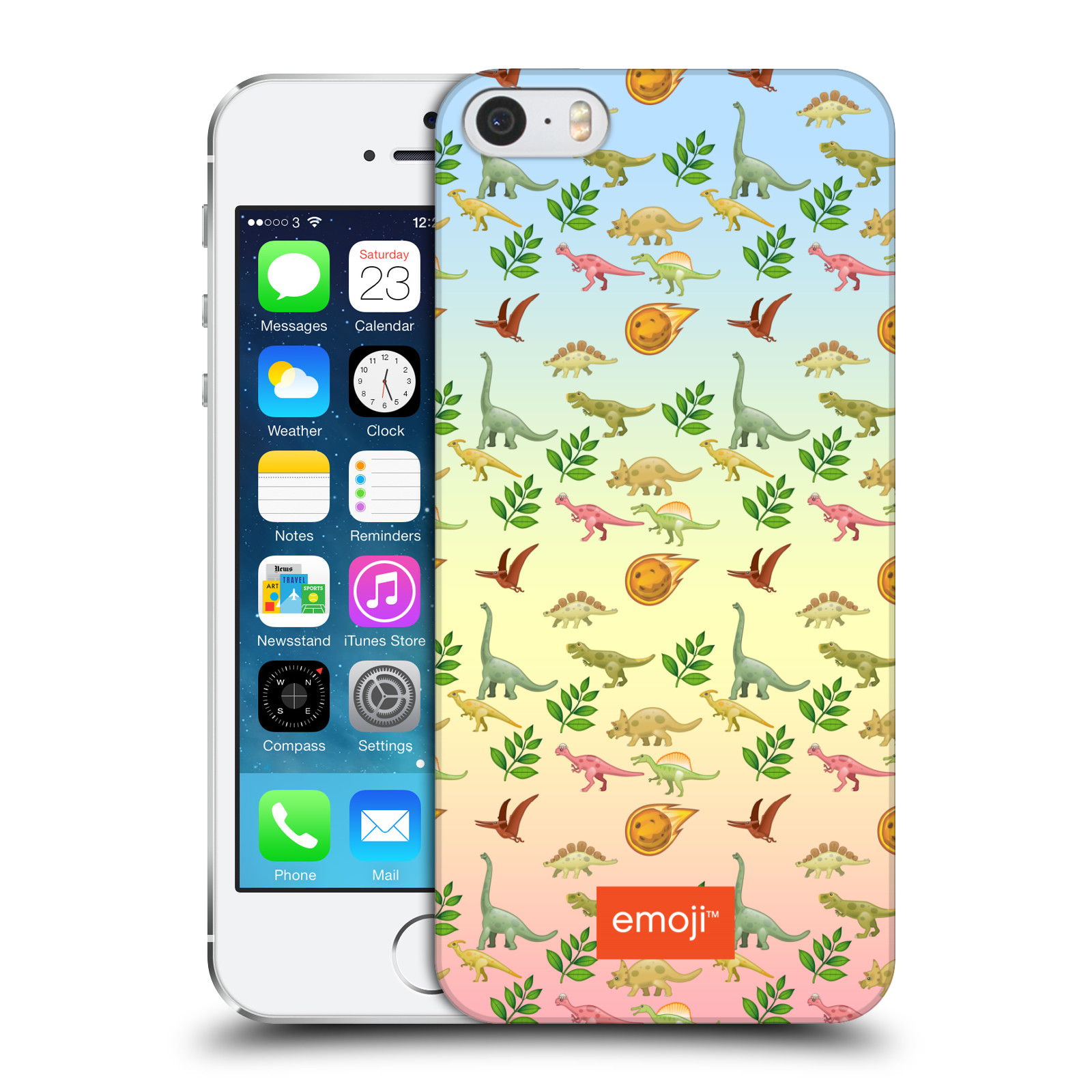 OFFICIAL EMOJI DINOSAURS HARD BACK CASE FOR APPLE IPHONE PHONES