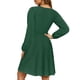 thumbnail image 3 of UVN Vestidos de Otoño para Mujer, Vestido Midi de Manga Larga con Cuello en V y Corte a, Vestido Veraniego con Estampado Floral de Playa Boho, 3 of 7