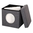 Mllieroo Foldable Cat Cube Bed 15'' Cat House Cat scratch board Pet