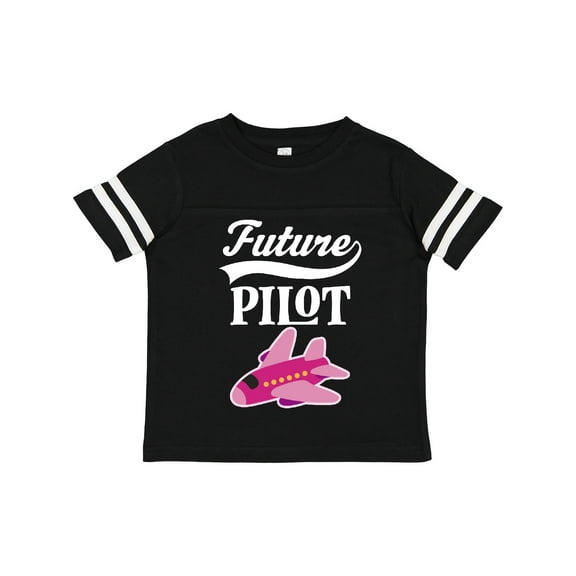 Inktastic Future Pilot Girls Airplane Career Girls Toddler T-Shirt