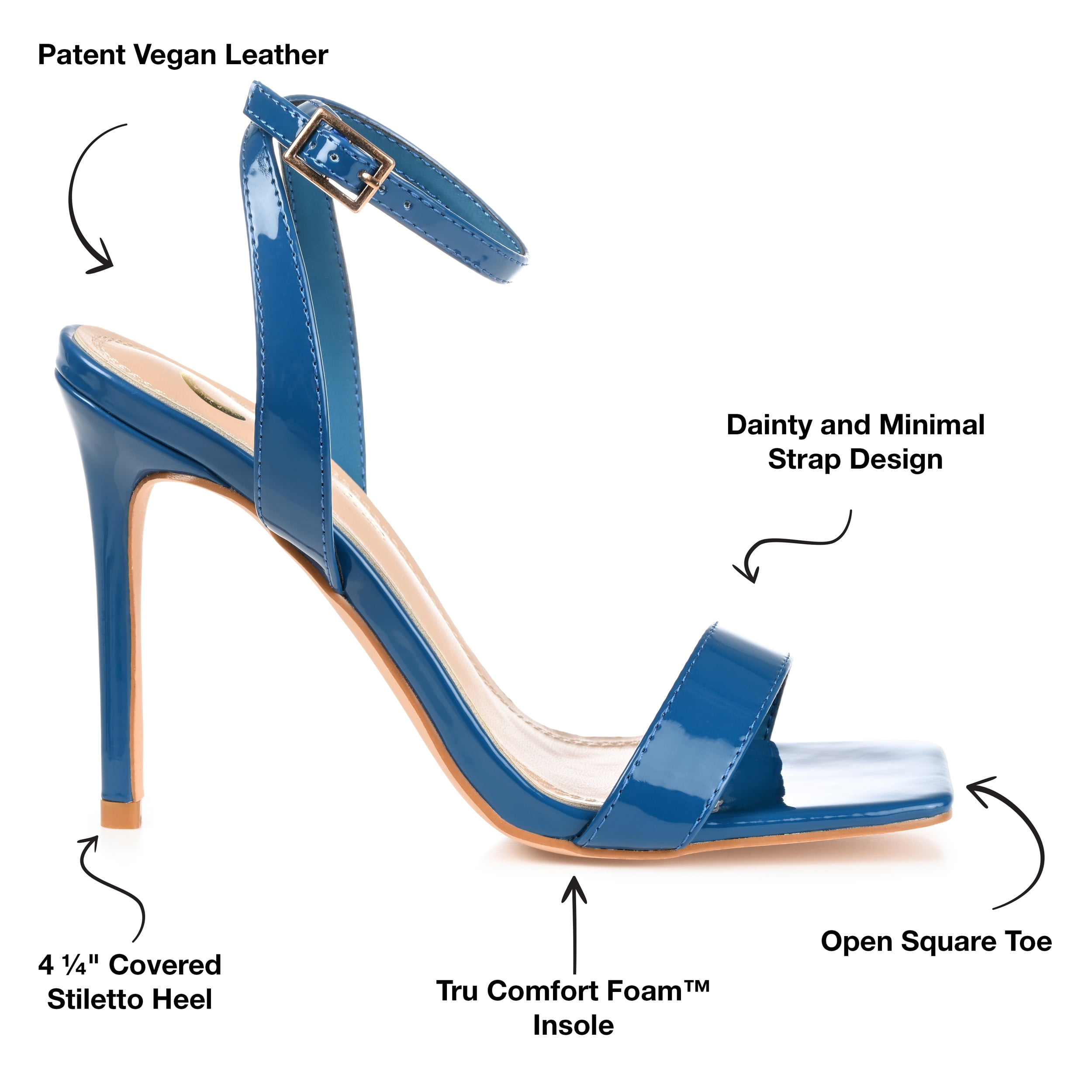 Journee Collection Womens Dorian Tru Comfort Foam Open Toe High Stiletto Pumps