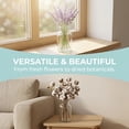 thumbnail image 5 of REGALWOVEN Modern Glass Vase for Flowers, Thickened Geometric Flower Vase, Small Decorative Vase for Shelf Table Decor Clear 3.1"L x 3.1"W x 6.3"H, 5 of 5