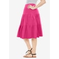 thumbnail image 4 of Woman Within Plus Size Elastic-Waist Knit Tiered Skirt, 4 of 6