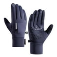 thumbnail image 3 of Hvmvliv Winter Gloves Men Winter Outdoor Riding Warm Gloves Touche Screen Winter Gloves Non-Slip Gloves Windproof Water-Proof Outdoor Warm Gloves for Fishing Navy, 3 of 5