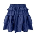 thumbnail image 3 of Ladies 2024 Fashion Pure Color Bag Sexy Cake Skirt Girls Dress Skirt Girls Ballet Skirt Floor Length Skirt Maternity Skirt over The Belly Table Skirt for Birthday Party Leopard Skirt Girls Long Skirt, 3 of 5