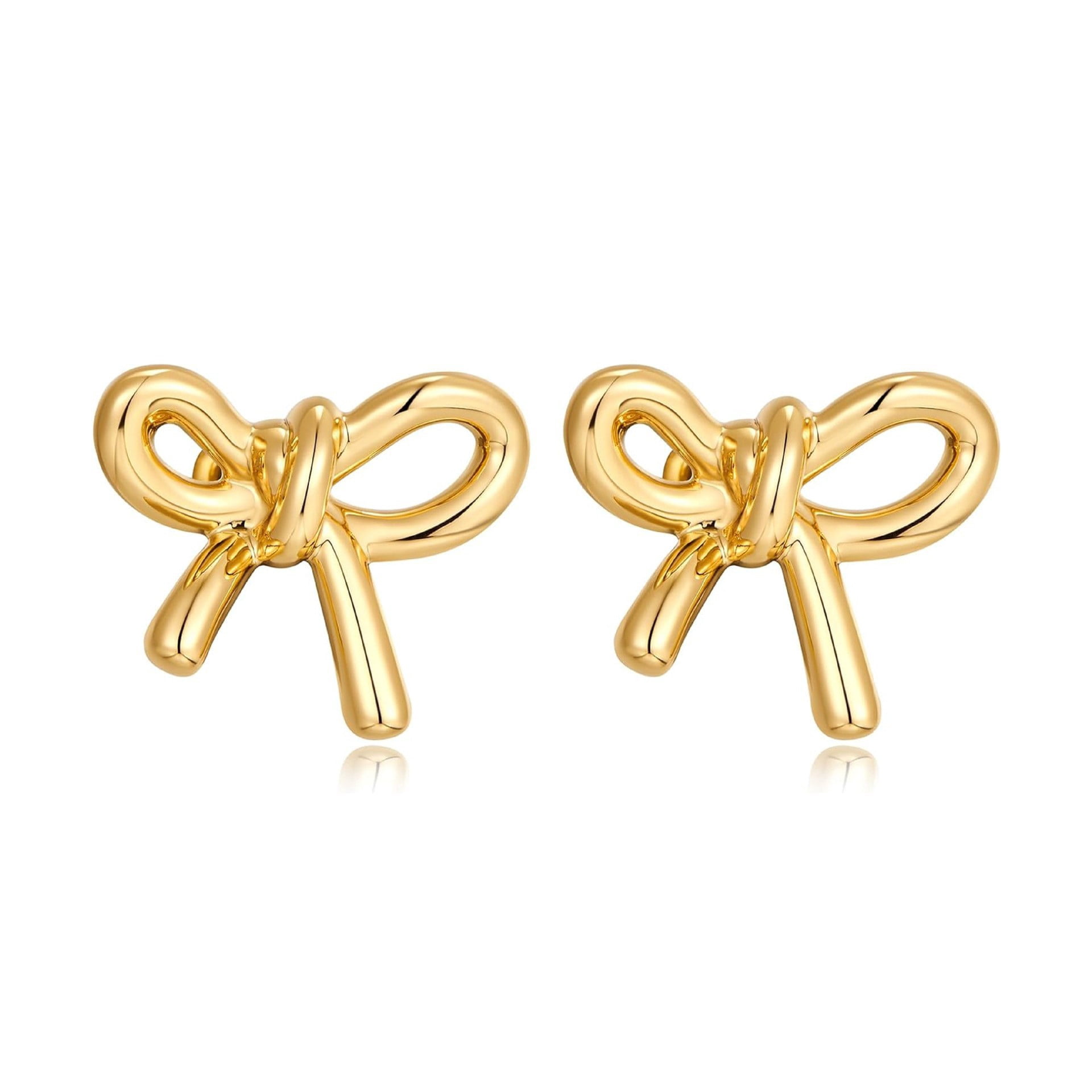 Pendientes De Lazo Para Mujer, De Moda Para Plata