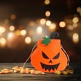 thumbnail image 6 of Halloween Trick Or Treat Bags, Pumpkin Halloween Candy Bags, Lightweight Sturdy Trick Or Treat Bucket For Party Halloween Decorations, 8X9 Inch Halloween Bags For Trick Or Treating, 6 of 7