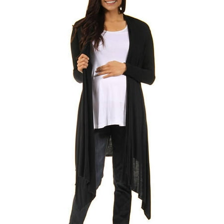 24/7 Comfort Apparel Women's Flowing Long Sleeve Maternity Shrug