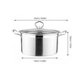 thumbnail image 2 of OUNONA 1Pc Induction Cooker Hot Pot Stainless Steel Anti Overflow Cooking Cookware for Families, 2 of 8