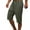 Mens Army Green Shorts, variant on HOOMEUMY Men's Summer Shorts Cotton Linen Drawstring Elastic Waist Solid Color Bermuda Beach Shorts with Pockets Army Green 12