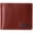 Glossy Nappa Tan, variant on Wallet for Men Nolan Commuter Bifold Dual ID Windows for License Work Badge RFID Protection Divided Bill Section Gift Boxed