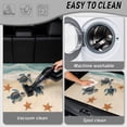 thumbnail image 5 of COEQINE Universal Car Trunk Mat All Weather Cargo Liner Floor Mat with Non-Slip Backing Scratch-proof Pet Cargo Mat Suitable for Most Car Models, Vintage Sea Turtle Starfish Beach, 5 of 7