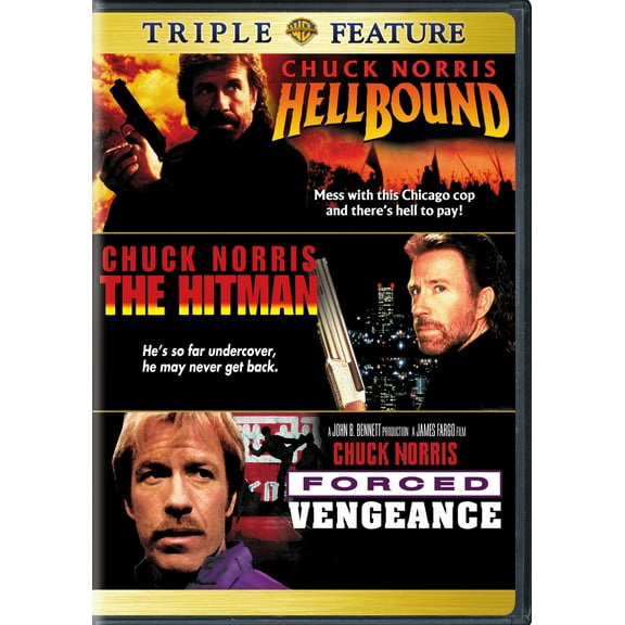 Chuck Norris Triple Feature: Hellbound / The Hitman / Forced Vengeance (DVD)