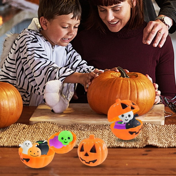 10 Uds. Calabaza Shell PP Halloween calabaza Tricky Toys Mini decoraciones de fiesta en casa Hugtrwg Para estrenar